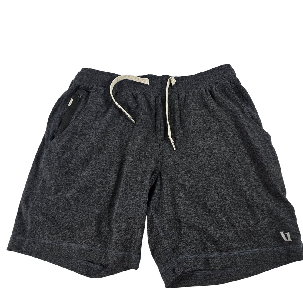 Vuori Ponto Performance Shorts Mens Small Charcoal Heather Grey V344 DreamKnit